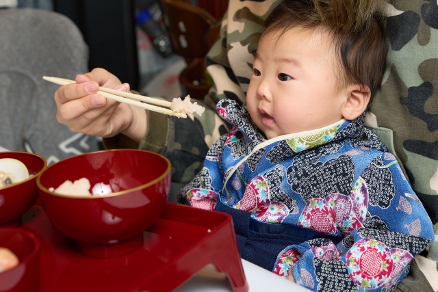 お食い初めのやり方